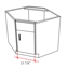 Picture of Sink Base Corner Cabinet (SBA)